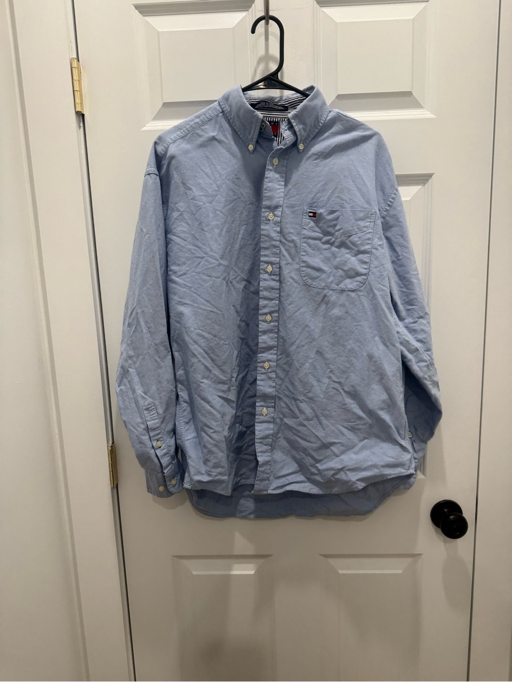Tommy Hilfiger Pale Blue Button-Down Oxford Shirt